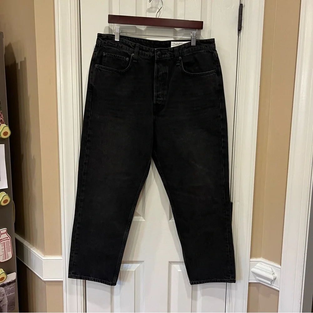 Rag & Bone Maya High Rise Ankle Slim Black Jeans Women’s 33 - Picture 2 of 11